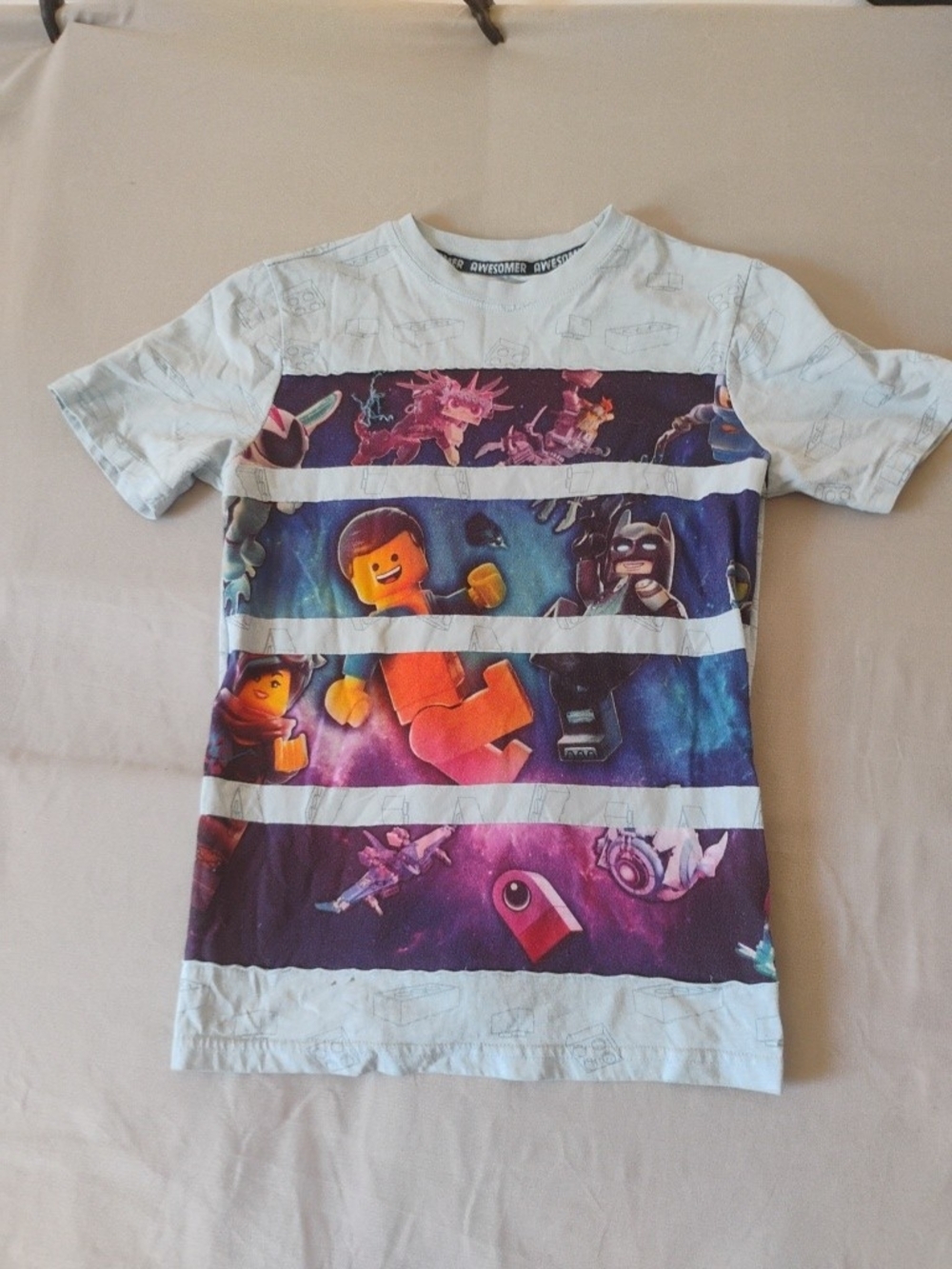 LEGO Kids Short Sleeve Galaxy Graphic Tee - Light Blue, Navy, Purple